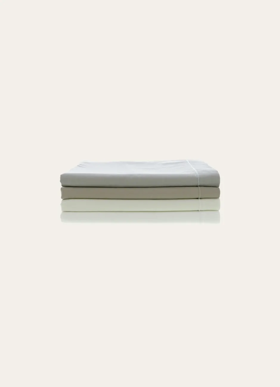 DRAP PLAT UNI EN COTON BLANC