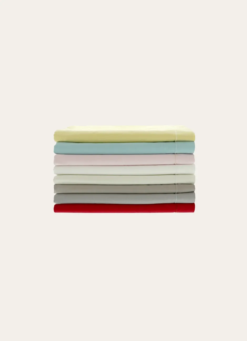 DRAP PLAT UNI EN COTON ECRU