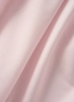 DRAP PLAT UNI EN COTON ROSE CLAIR
