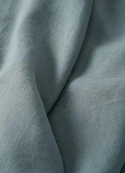 DRAP PLAT UNI EN LIN LAVÉ - 165GR BLEU ZINC