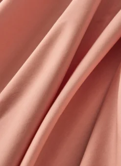 DRAP PLAT UNI EN PERCALE DE COTON CORAIL