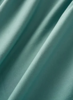 DRAP PLAT UNI EN PERCALE DE COTON BLEU MINÉRAL