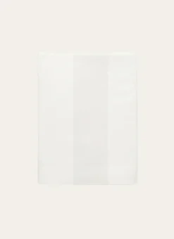 DRAP PLAT UNI SATIN DE COTON RAYURES JACQUARD IVOIRE