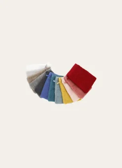 GANT DE TOILETTE BRODÉ EN COTON 500GR ARDOISE