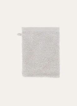 GANT DE TOILETTE BRODÉ EN COTON 500GR PERLE