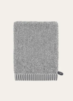 GANT DE TOILETTE EN FILS CHINÉS GRIS