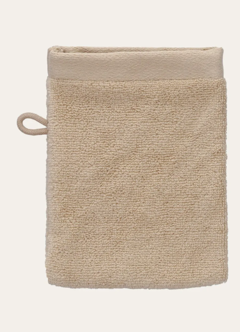 GANT DE TOILETTE UNI EN COTON MOELLEUX 550GR BEIGE NATUREL