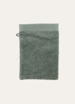 GANT DE TOILETTE UNI EN COTON MOELLEUX 550GR vert