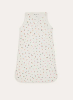 GIGOTEUSE EN GAZE DE COTON CERISES 0-6 MOIS ÉCRU