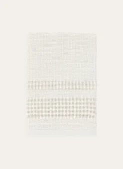 GRAND ESSUIE MAINS NID D'ABEILLE ET ÉPONGE GRIS CLAIR