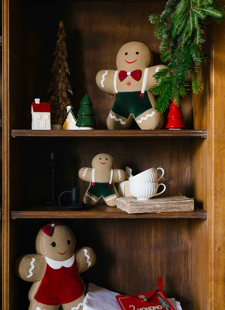 GRAND SAPIN DÉCORATIF EN BOIS BRUN