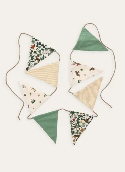 GUIRLANDE DE FANIONS MOTIFS JUNGLE MULTICOLORE