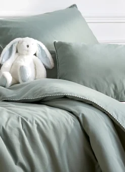HOUSSE DE COUETTE BÉBÉ EN COTON LAVÉ VERT