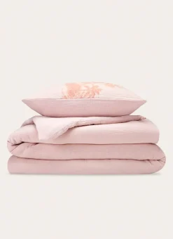 HOUSSE DE COUETTE DOUBLE GAZE DE COTON GAMBIER TERRACOTTA