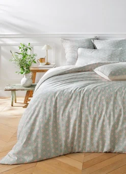 HOUSSE DE COUETTE EN COTON LAVÉ JEIRAN VERT CELADON