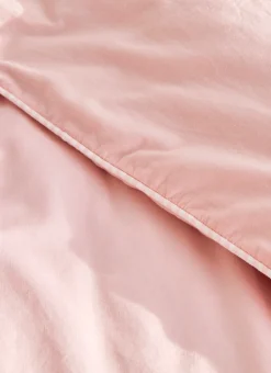 HOUSSE DE COUETTE ENFANT EN COTON LAVÉ ROSE