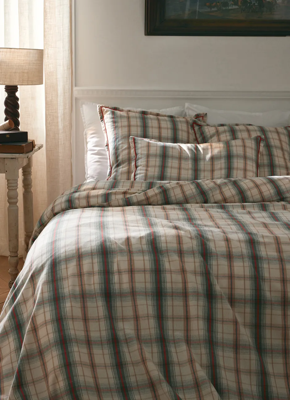 HOUSSE DE COUETTE EN FLANELLE CARIBOU ROMARIN
