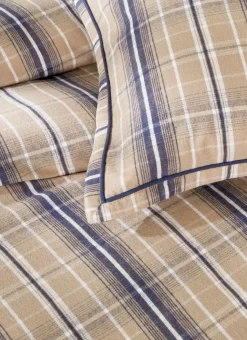 HOUSSE DE COUETTE EN FLANELLE CARIBOU BLEU