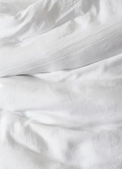 HOUSSE DE COUETTE EN LIN LAVÉ BLANC