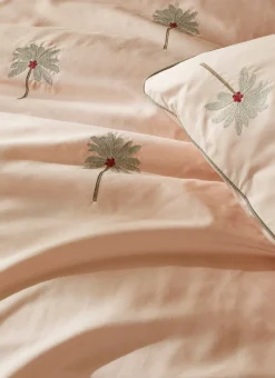 HOUSSE DE COUETTE EN PERCALE BRODÉE GUINÉE SEIGLE