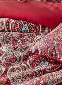 HOUSSE DE COUETTE EN SATIN DE COTON SUBLIME ROUGE