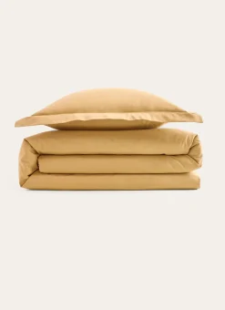 HOUSSE DE COUETTE UNIE EN COTON TOURNESOL