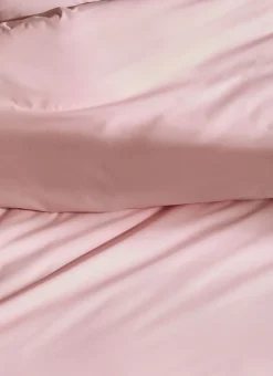 HOUSSE DE COUETTE UNIE EN PERCALE DE COTON PETALE