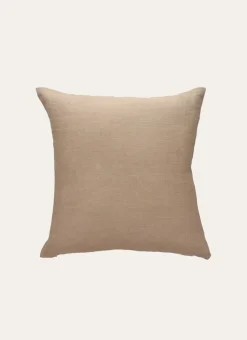 HOUSSE DE COUSSIN EN LIN LAVÉ BEIGE TAUPE