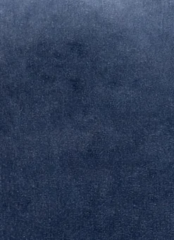HOUSSE DE COUSSIN EN VELOURS AVEC DOS CHAMBRAY BLEU INDIGO