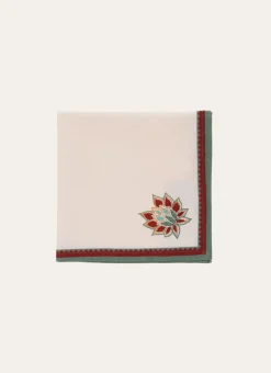 LOT DE 2 SERVIETTES DE TABLE EN COTON FLAMMÉ ECRU
