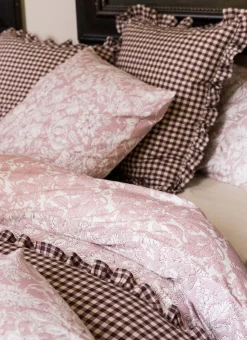 LOT DE 2 TAIES D'OREILLER EN TWILL DE COTON RACHEL ROSE