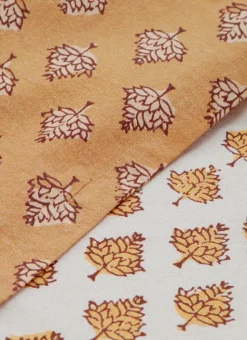 LOT DE 2 TORCHONS EN COTON IMPRIMÉ MOTIF VÉGÉTAL MULTICOLORE