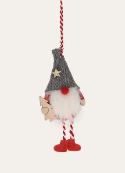 LUTIN DE NOËL À SUSPENDRE ROUGE