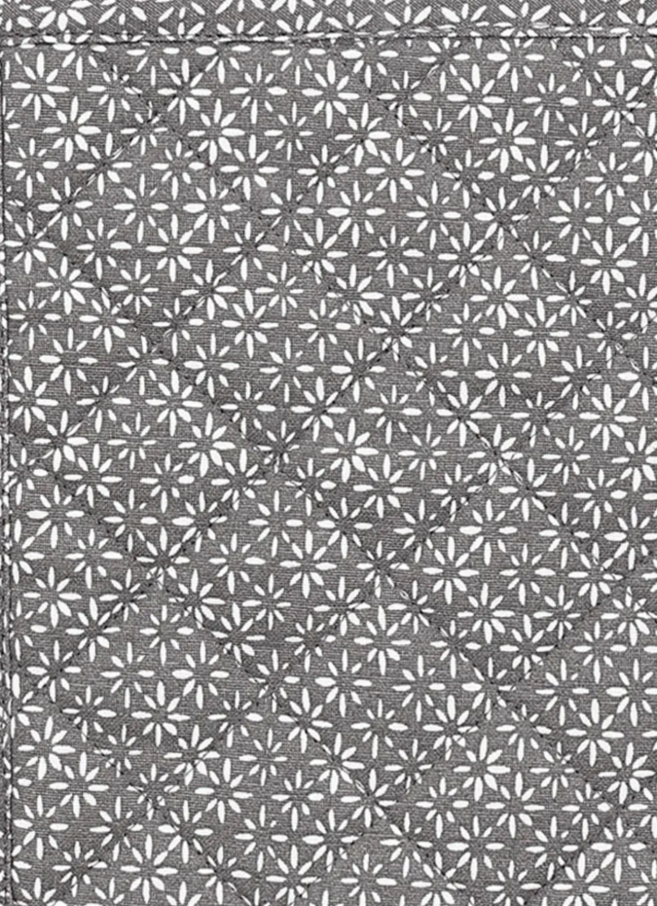 MANIQUE DE CUISINE À MOTIFS GÉOMÉTRIQUES GRIS