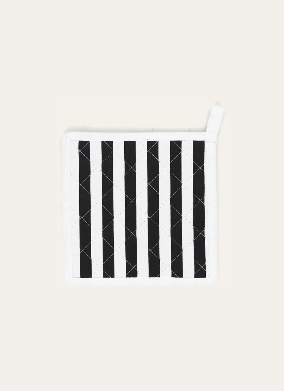 MANIQUE EN COTON DRAPEAU BRETON BLANC/NOIR