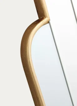 MIROIR STYLE ART DÉCO – MULTI-FACETTES BISEAUTÉES DORE
