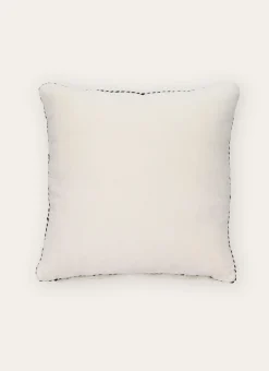 MOYEN COUSSIN EN VELOURS AVEC PASSEPOIL RAYÉ BLANC CASSE