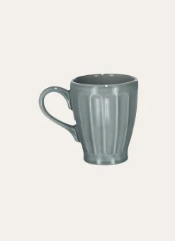 MUG CÔTELÉ EN FAÏENCE LICHEN