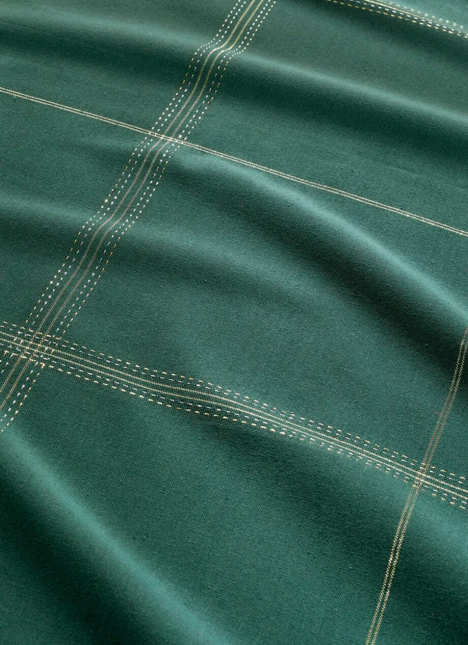 NAPPE À CARREAUX SCINTILLANTS OR ET ARGENT vert