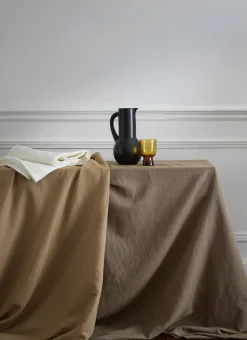 NAPPE COTON LIN FINITION BOURDON TABAC