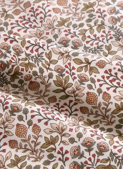 NAPPE EN COTON ENDUIT FLEURS PERSES JAIS MULTICOLORE