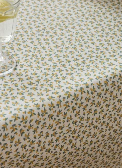 NAPPE ENDUITE EN COTON CERY MULTICOLORE JAUNE
