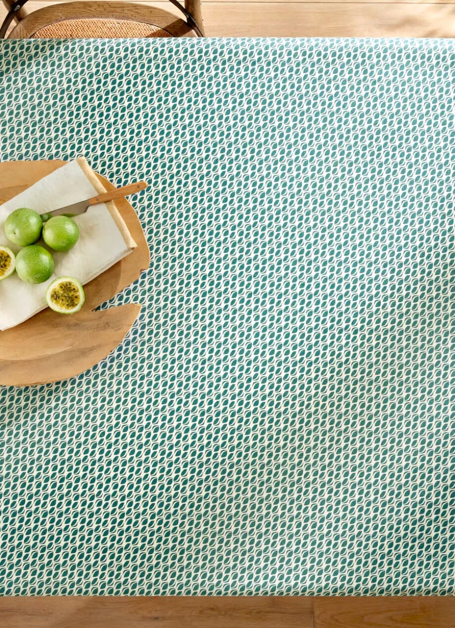 NAPPE ENDUITE IMPRIMÉ GRAINS DE CAFÉ VERT CEDRE