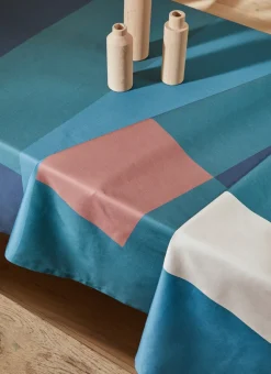 NAPPE IMPRIMÉE COLOR BLEU
