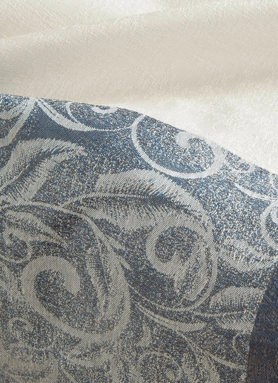 NAPPE JACQUARD EN COTON ENDUIT MULTICOLORE
