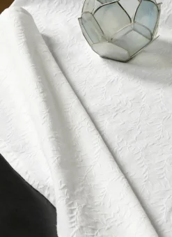 NAPPE JACQUARD FLORAL REJA ÉCRU