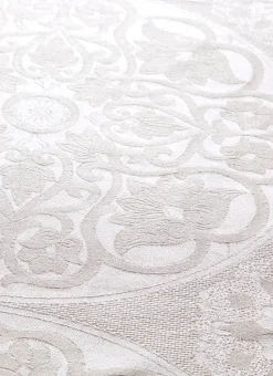 NAPPE JACQUARD RONDE BEIGE