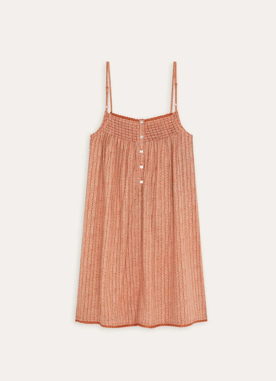 NUISETTE EN COTON IMPRIMÉ rouge