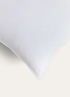 OREILLER EN PERCALE DE COTON PEIGNÉ BLANC