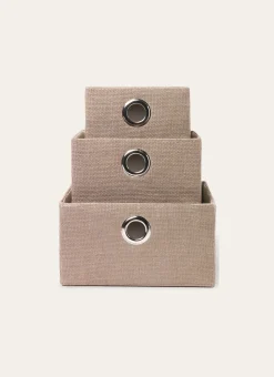 PANIER DE RANGEMENT UNI PETIT FORMAT TAUPE